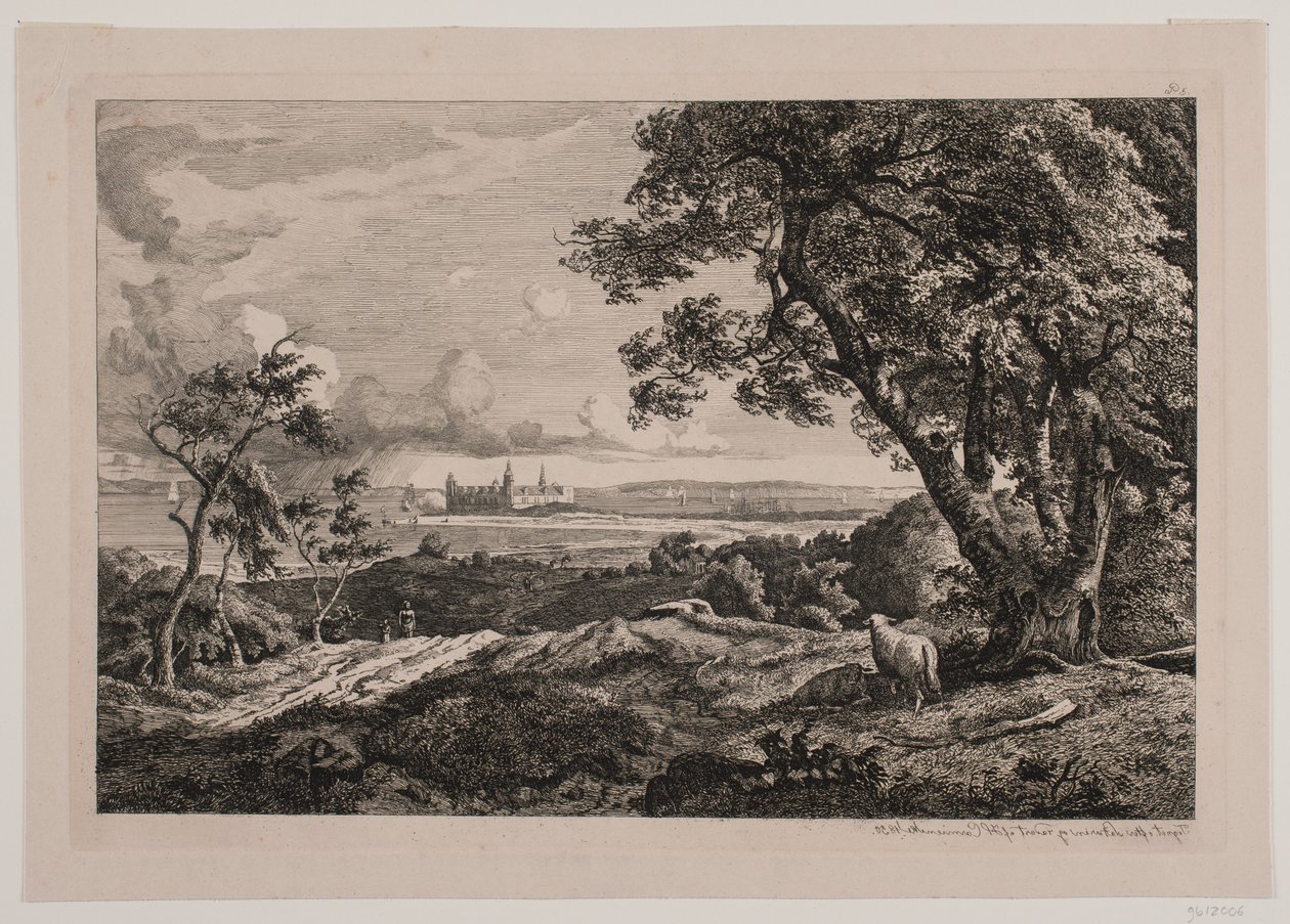 Parte della spiaggia tra Hellebæk e Helsingør da Hermann Carmiencke