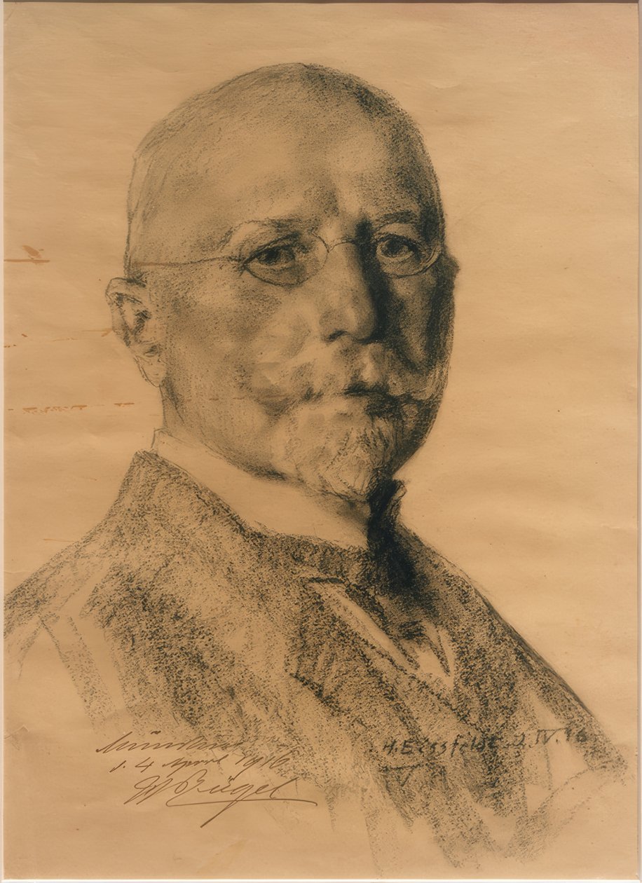 Ritratto di Heinrich von Zügel da Hermann Eissfeldt
