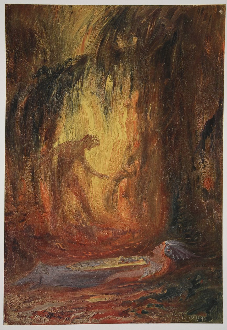 Risveglio di Brunilde, 1906 da Hermann Hendrich