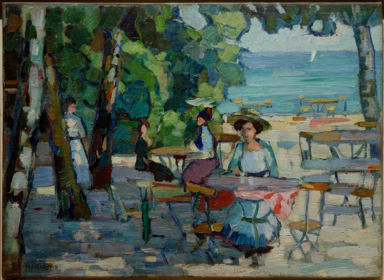 Giardino del caffè sul lago Ammer da Hermann Stenner