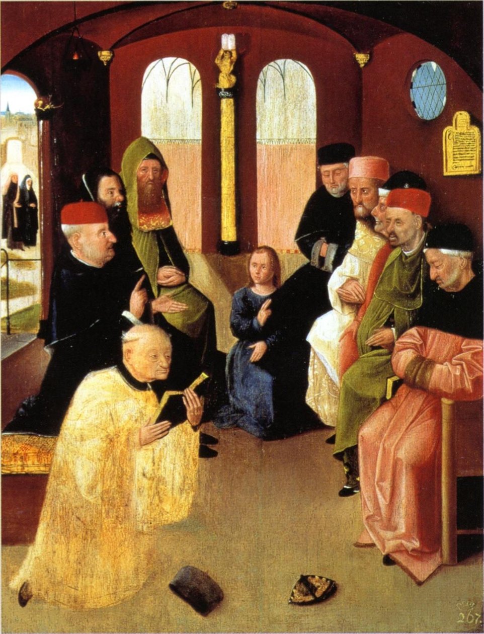 Disputa di Cristo con i dottori nel tempio (dopo il restauro) da Hieronymus Bosch