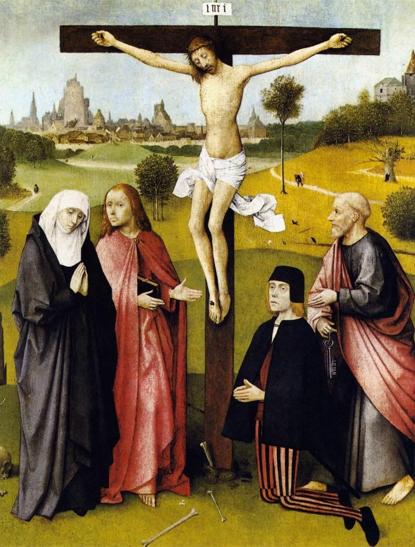 Crocifissione con un donatore da Hieronymus Bosch