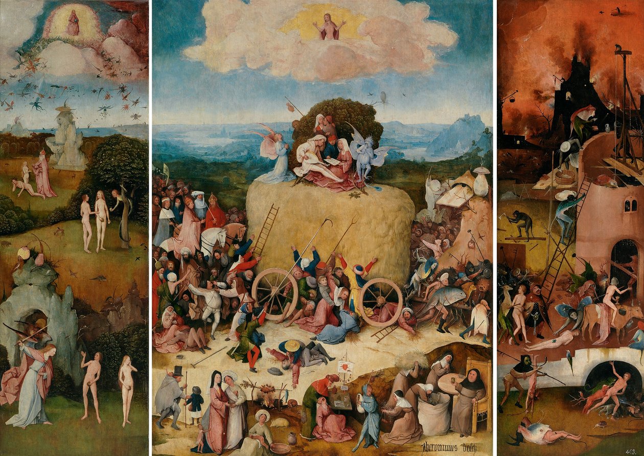 Il carro di fieno da Hieronymus Bosch