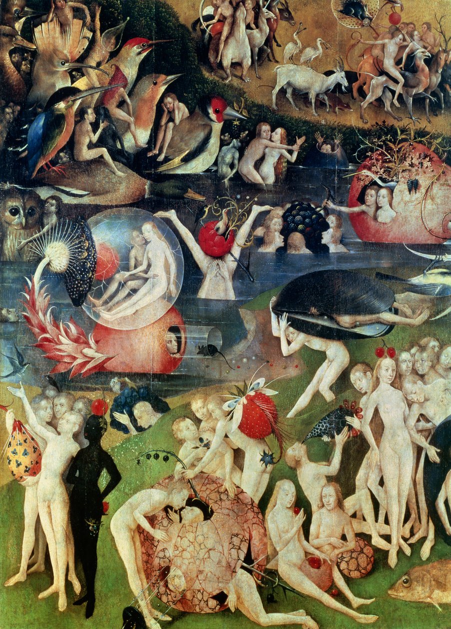 Il giardino delle delizie: Allegoria del lusso (dettaglio) da Hieronymus Bosch