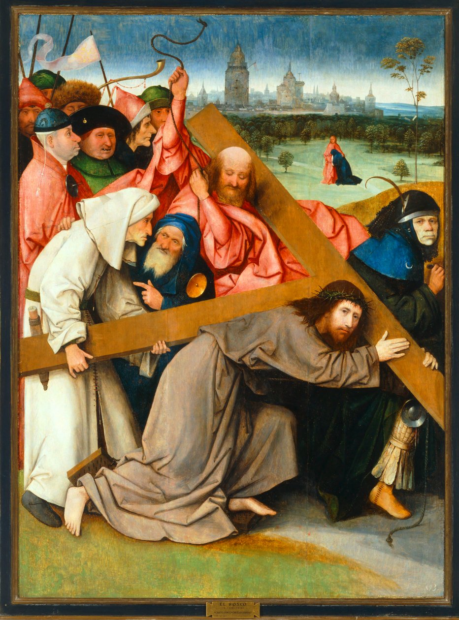 Portare la croce... (olio su tavola) da Hieronymus Bosch