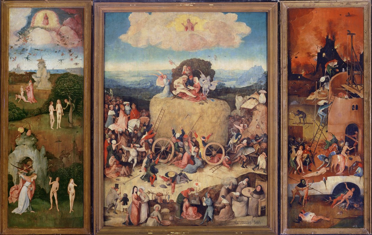 Carro di Fieno, 1515 da Hieronymus Bosch