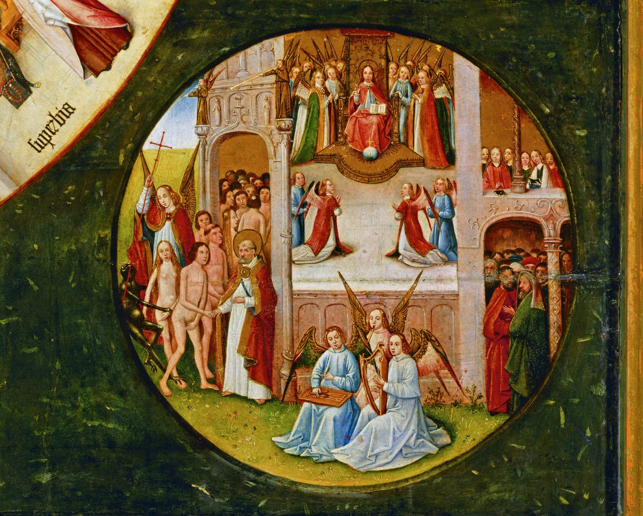 La tavola dei sette peccati capitali ... da Hieronymus Bosch