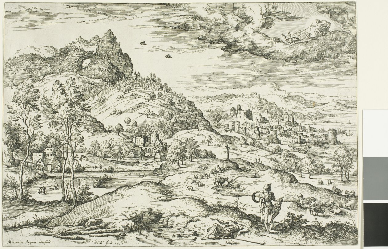 Mercurio con la testa di Argo da Hieronymus Cock
