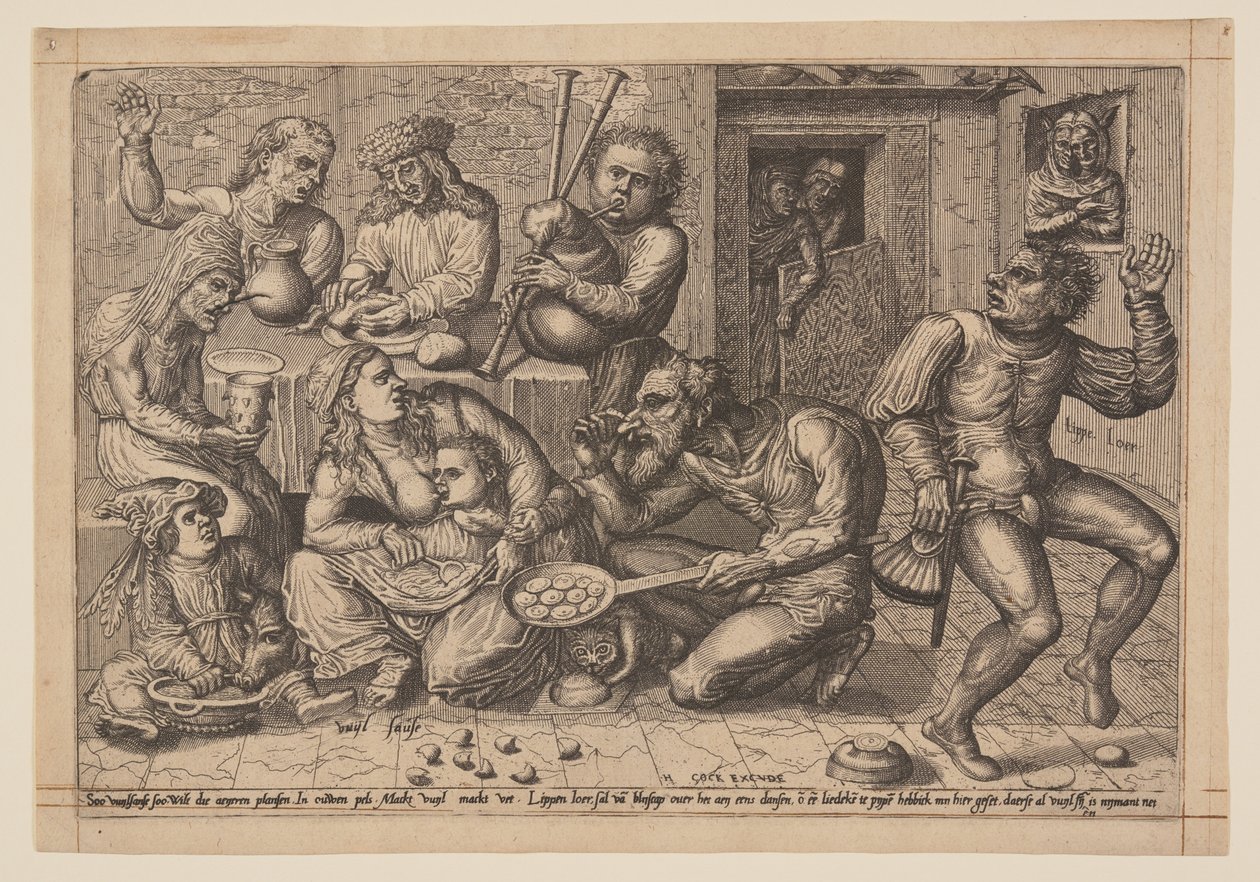 Vuyl Sause (Salsa sporca) da Hieronymus Cock