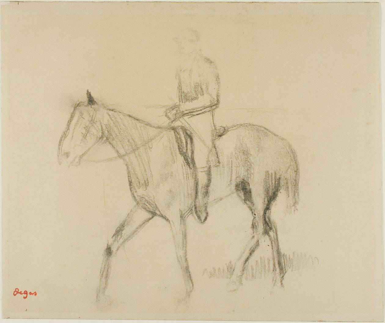 Cavallo e cavaliere da Hilaire Germain Edgar Degas