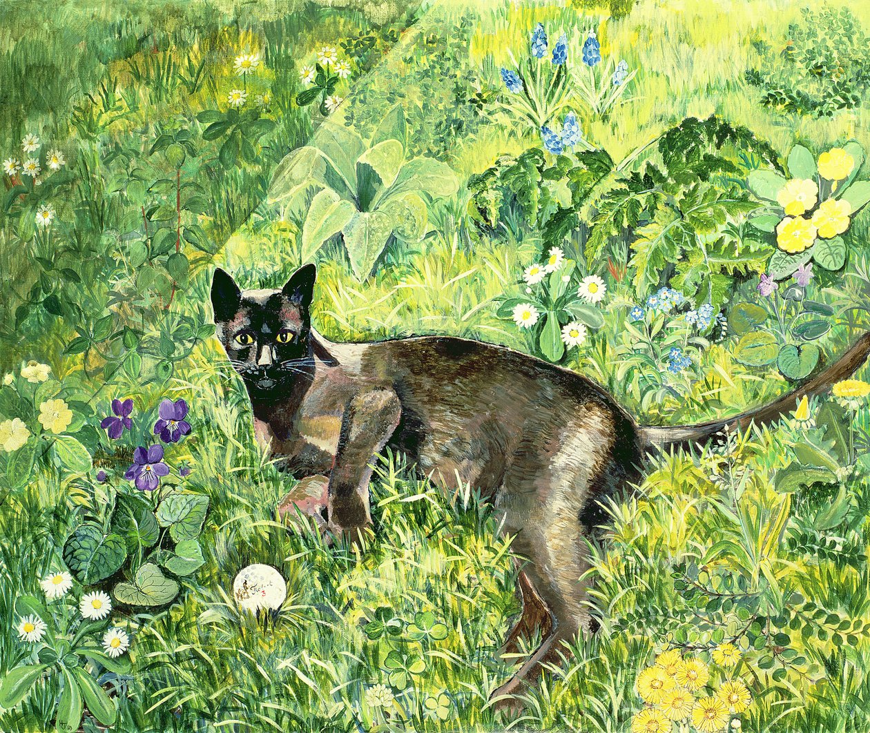 Gatto golfista da Hilary Jones