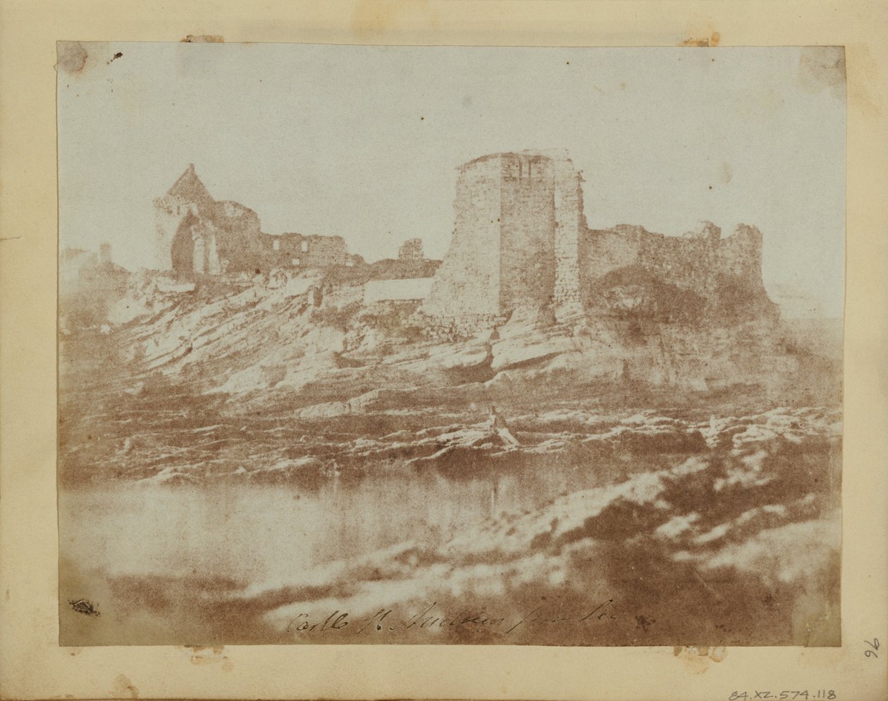 Castello di St. Andrews da nord-ovest da Hill and Adamson