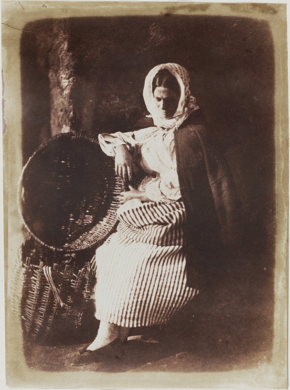 Elizabeth Johnstone, pescivendola di Newhaven seduta da Hill and Adamson