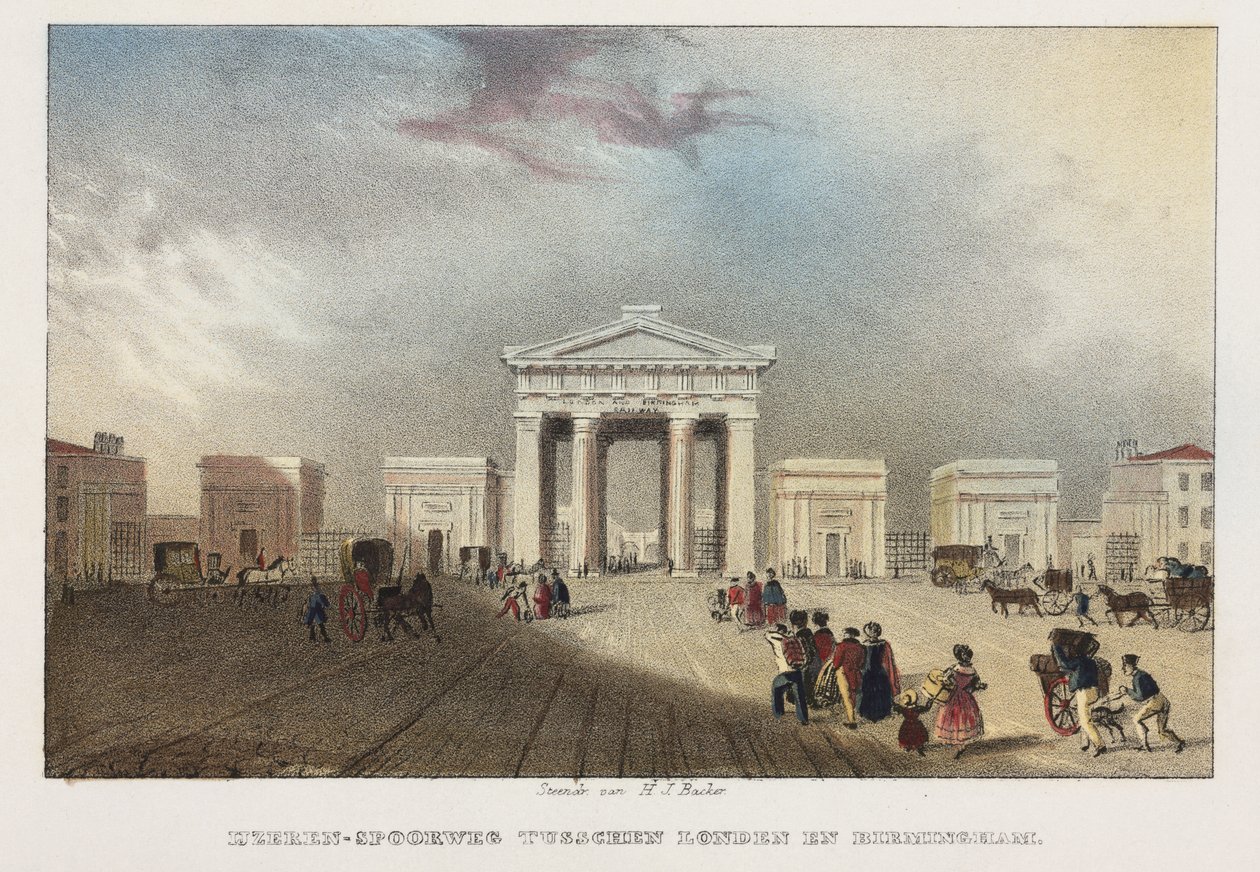 Stazione di Euston, Londra da Hilmar Johannes after Backer
