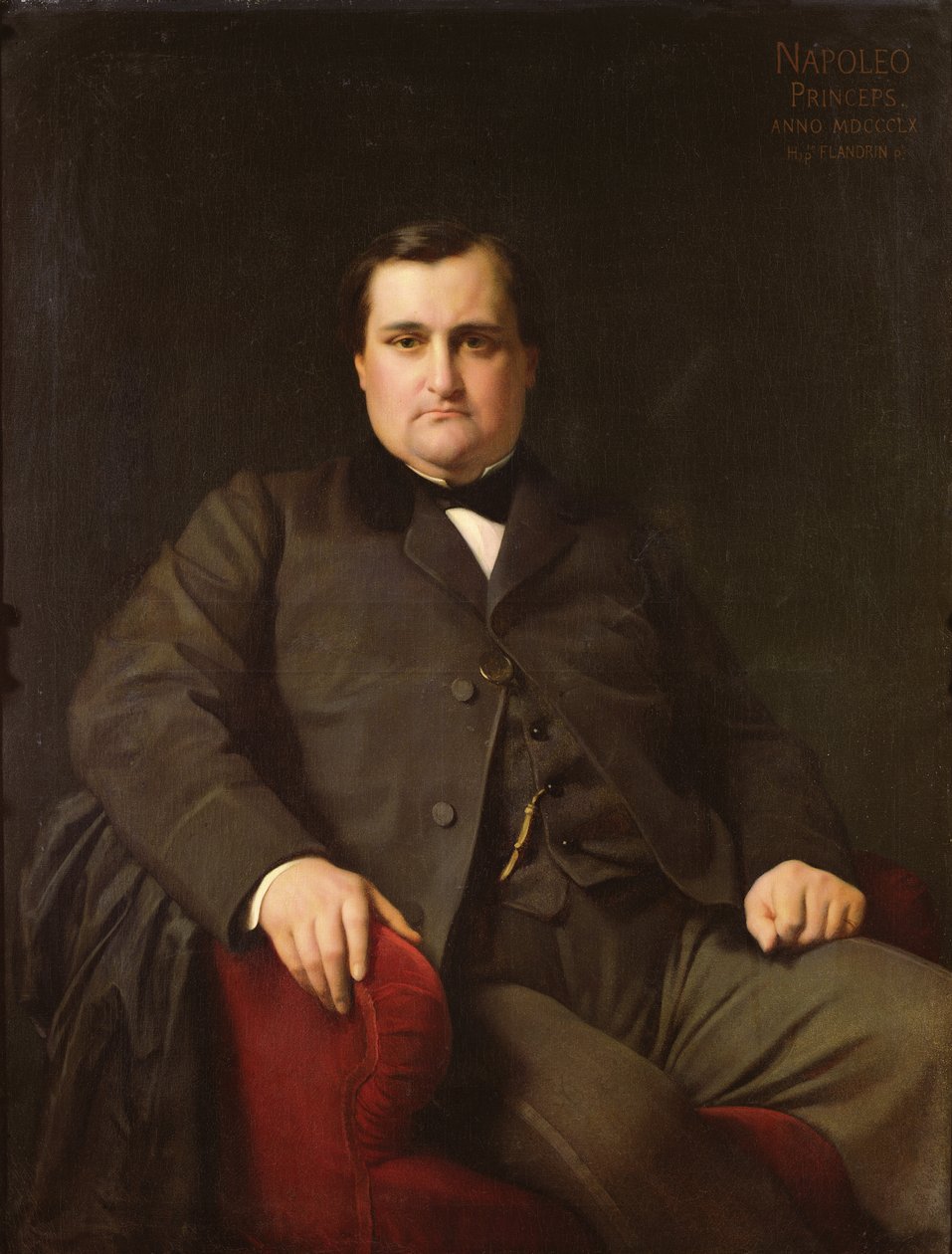 Ritratto di Joseph Charles Bonaparte, Principe Napoleone (1822-1891), 1863 da Hippolyte Flandrin