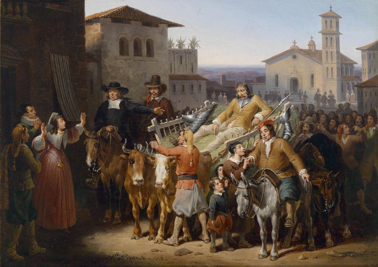 Ritorno di Don Chisciotte da Hippolyte Lecomte