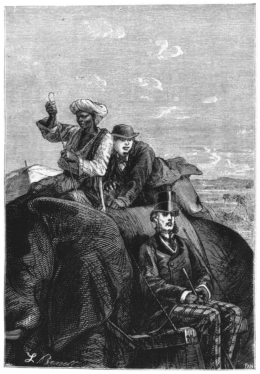 Phileas Fogg e Passepartout, illustrazione da 