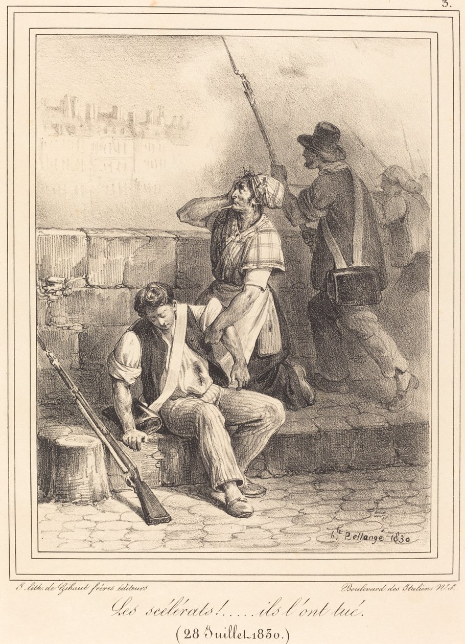 "Les Scélérats!..." da Hippolyte Bellange