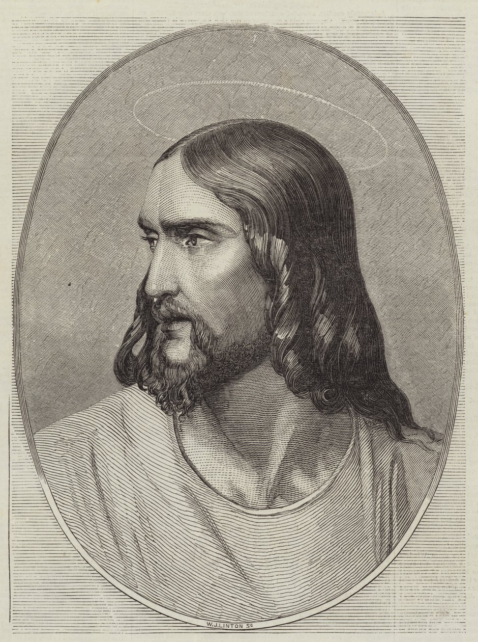 Testa del Salvatore da Hippolyte Delaroche