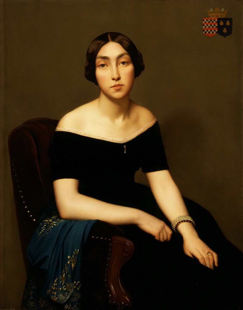 Signora Louis Antoine de Cambourg da Hippolyte Flandrin