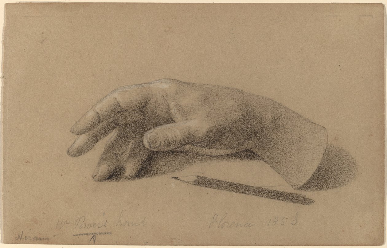 Studio di una mano da Hiram Powers