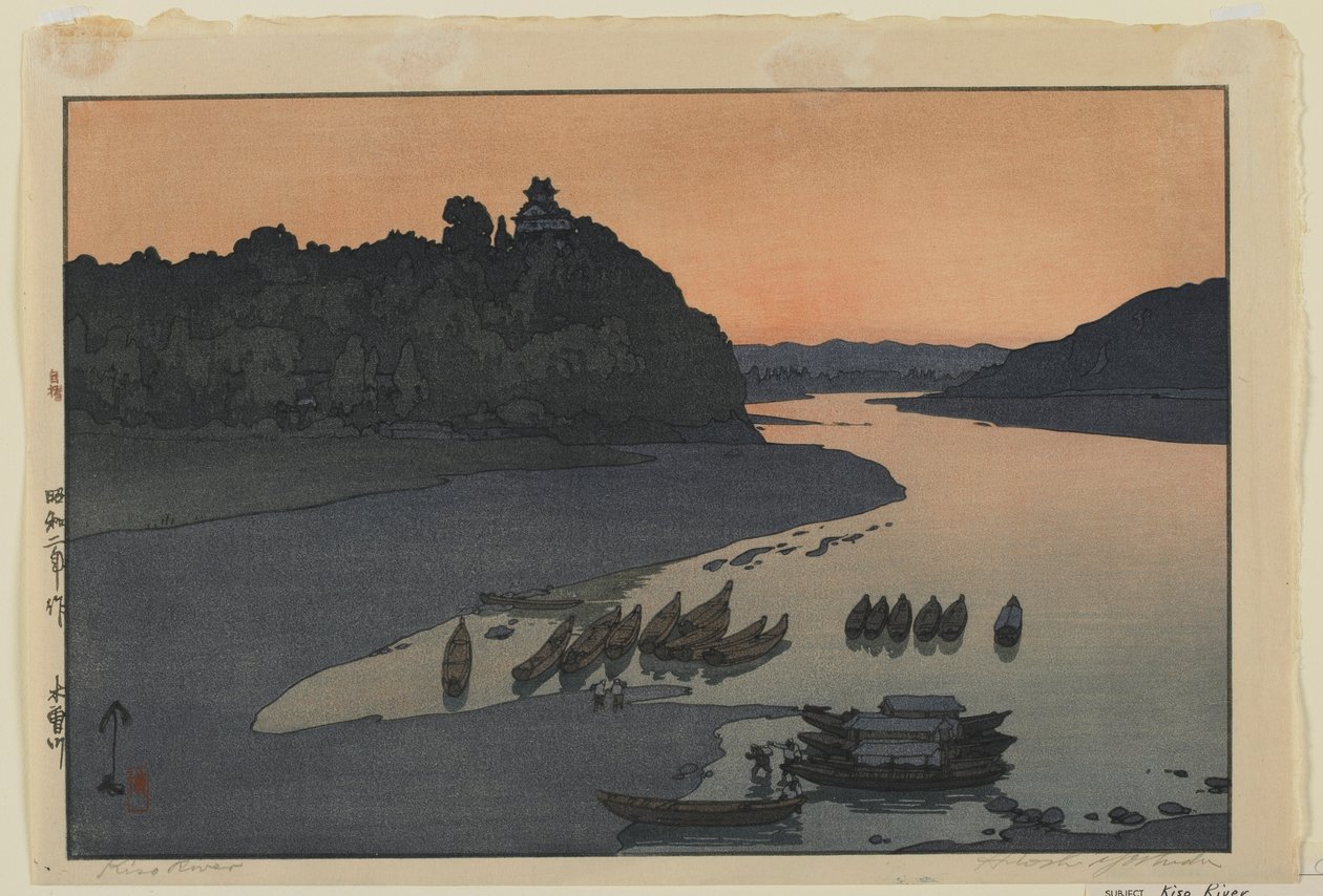 Fiume Kiso, era Showa da Hiroshi Yoshida
