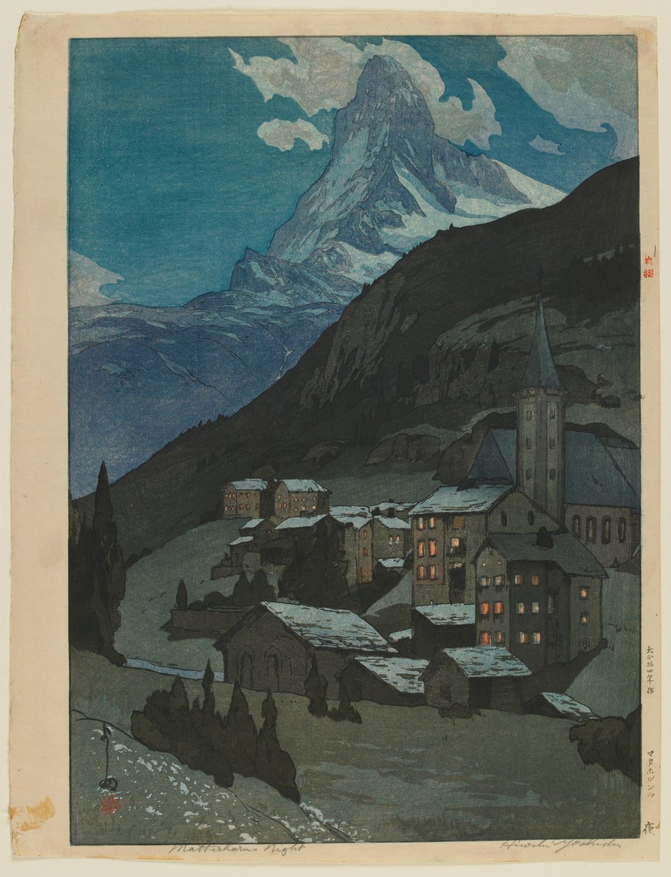 Matterhorn - Notte, era Taisho da Hiroshi Yoshida