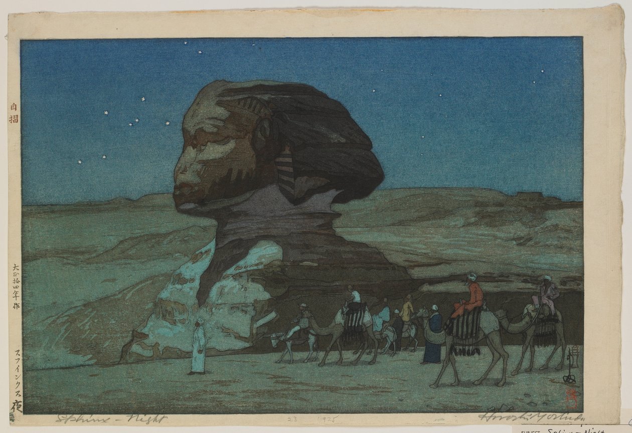 Sfinge - Notte, era Taisho da Hiroshi Yoshida
