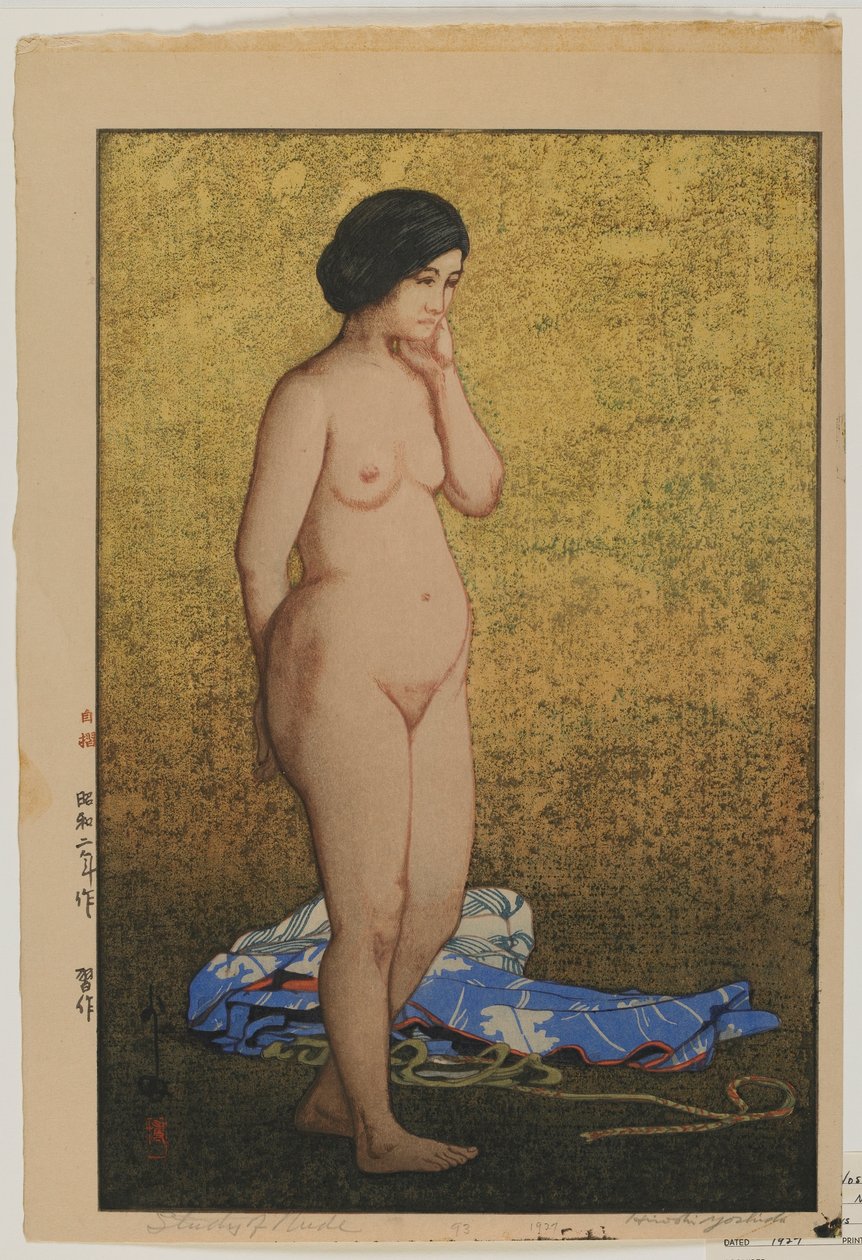Studio di nudo, era Showa da Hiroshi Yoshida