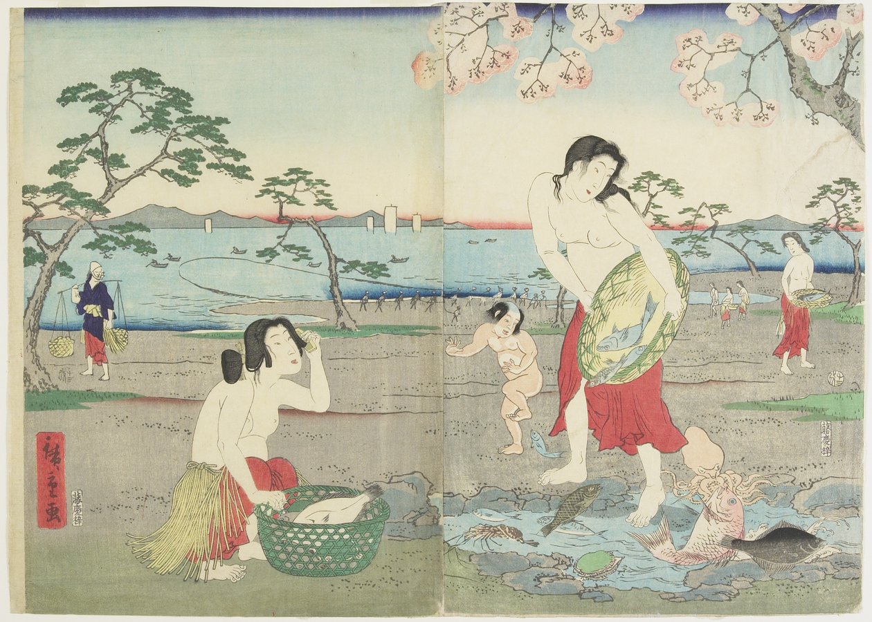 (Pescatrici), marzo 1864 da Hiroshige II