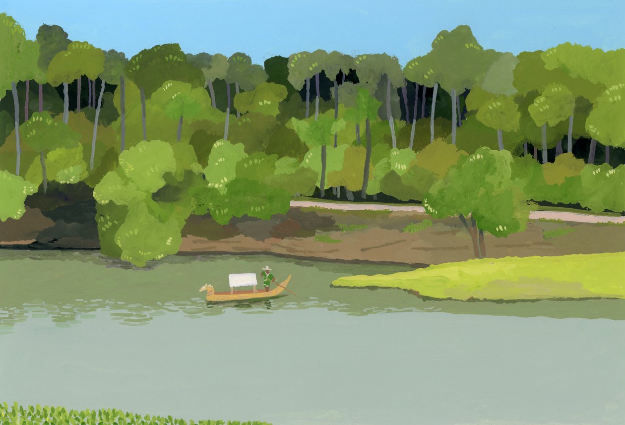 Fiume Siem Reap, Angkor Thom, 2016 da Hiroyuki Izutsu