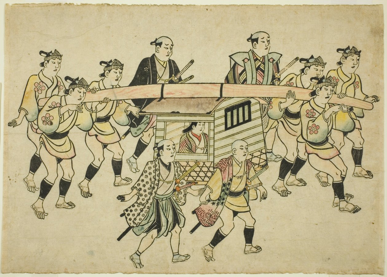 Processione di un Daimyo da Hishikawa Moronobu
