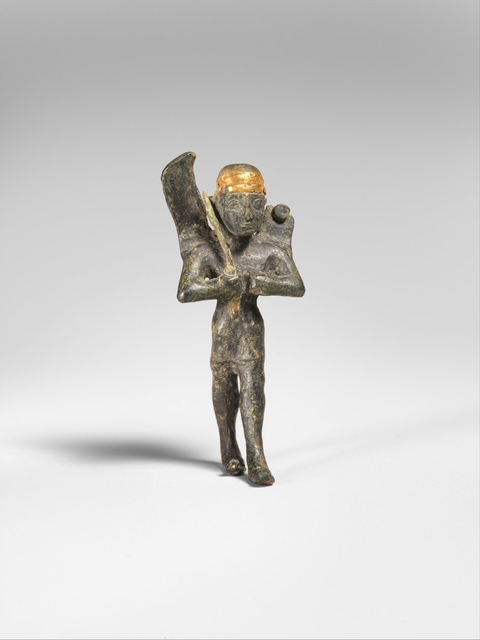 Divinità alata, c.1300 a.C. (bronzo, oro) da Hittite