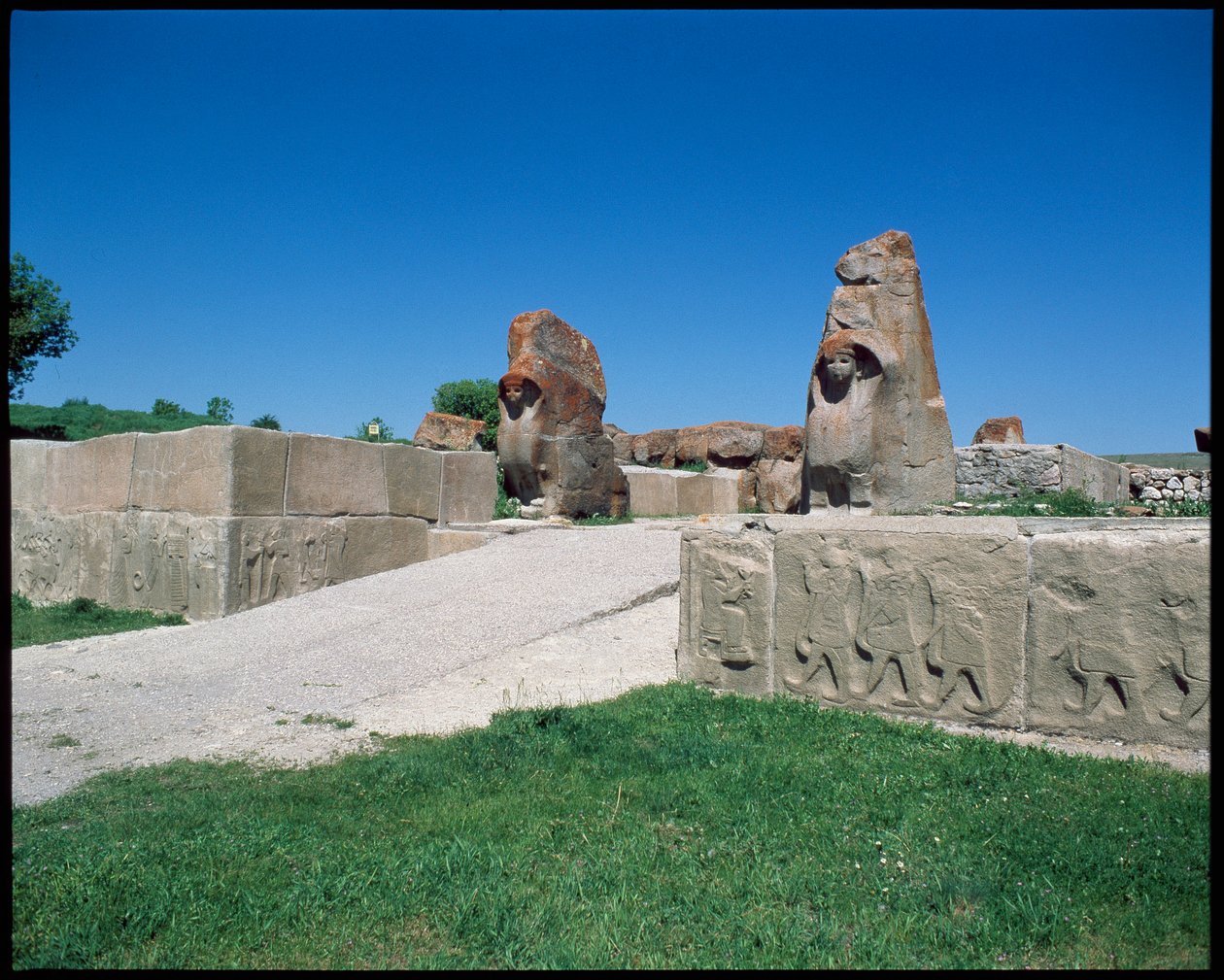 Veduta della Porta della Sfinge da Hittite Hittite