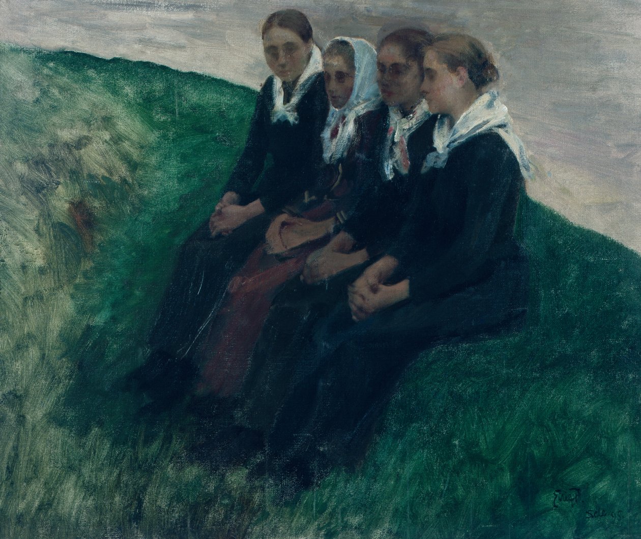 Quattro amici da Hjalmer Eilif Emanuel Peterssen