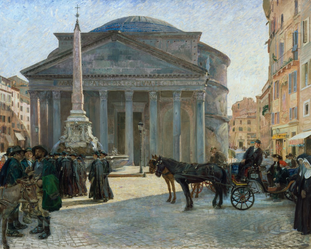Da Piazza del Pantheon a Roma da Hjalmer Eilif Emanuel Peterssen