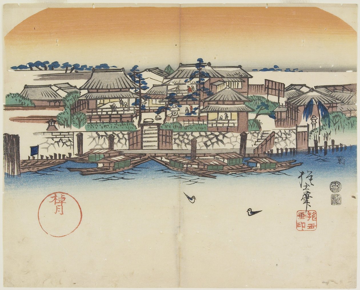 Locanda per barche, 1841 da Hogyoku