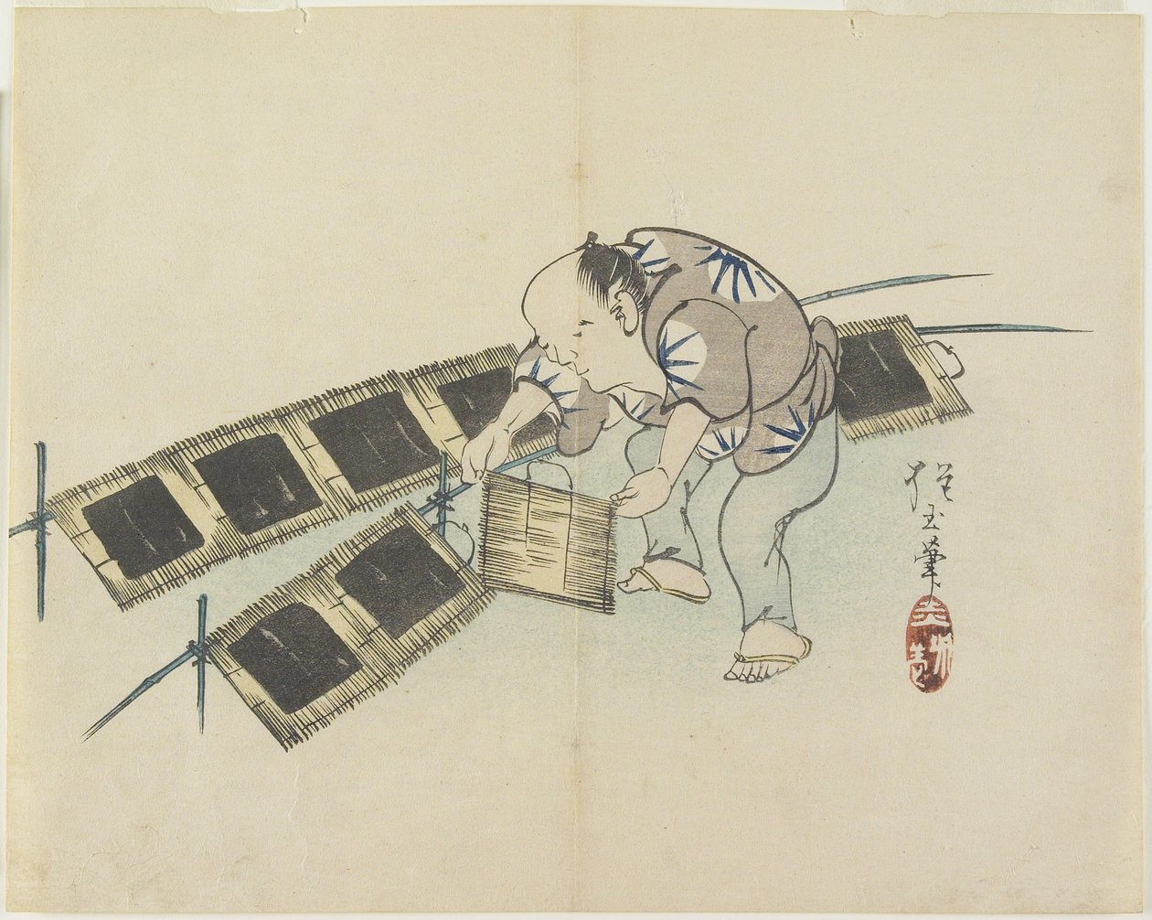 (Essiccazione del Laver), c. 1830 da Hogyoku