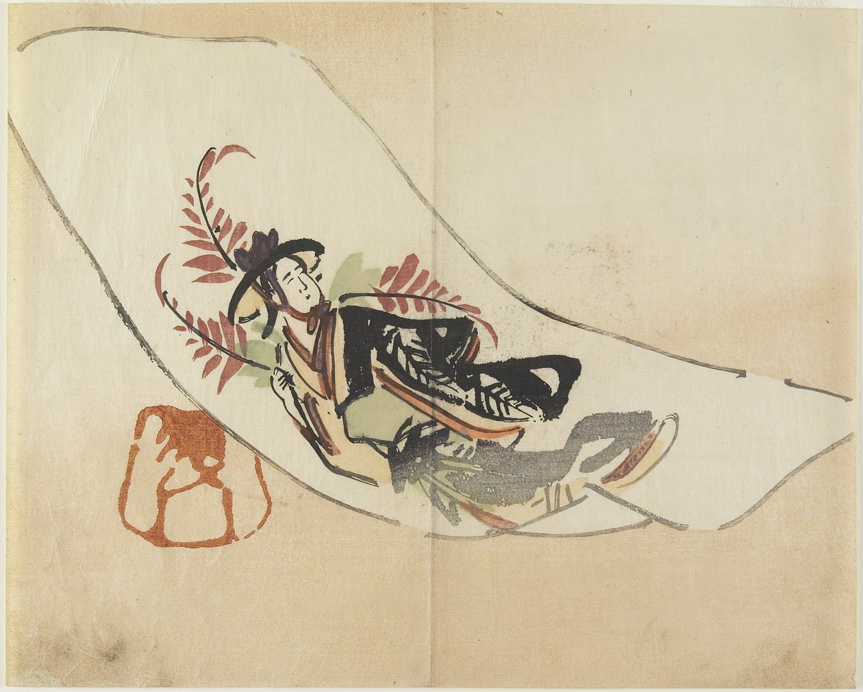 La fanciulla del glicine, c. 1830 da Hogyoku