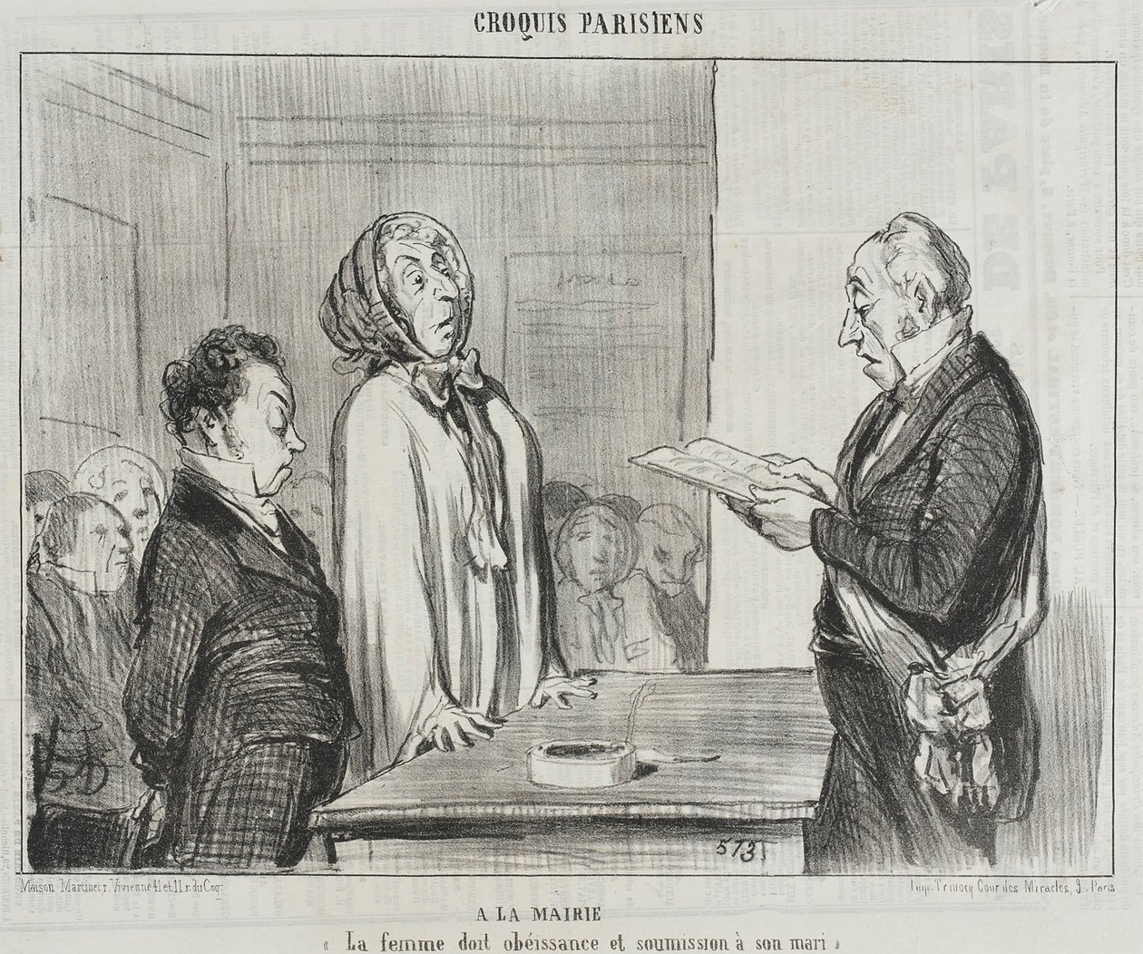 Alla Mairie da Honoré Daumier