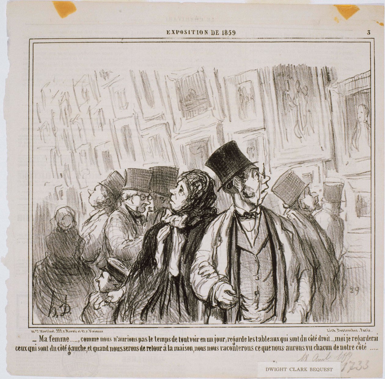 Esposizione del 1859 - Mia moglie... Come non avremmo... da Honoré Daumier