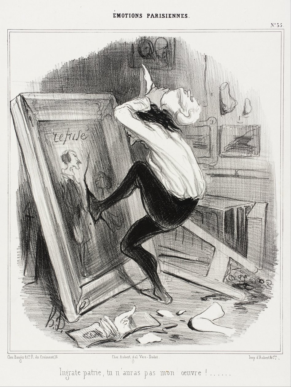 Ingrata patria, non avrai la mia opera!... da Honoré Daumier
