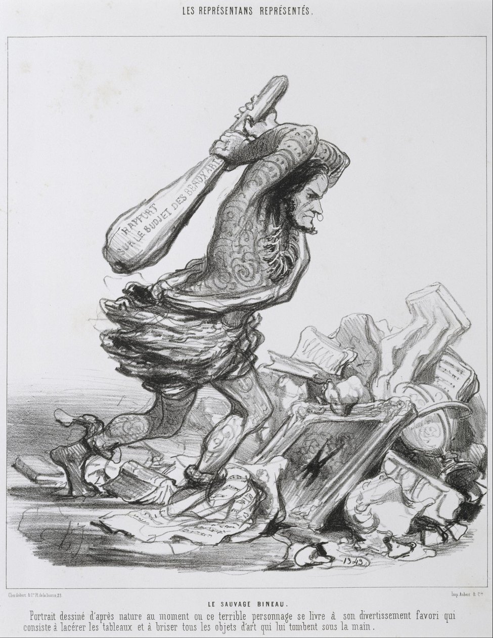 Il selvaggio Bineau da Honoré Daumier