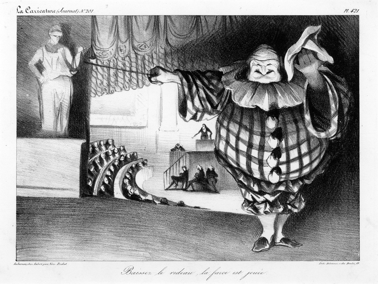 Abbassate il sipario, la farsa è finita da Honoré Daumier