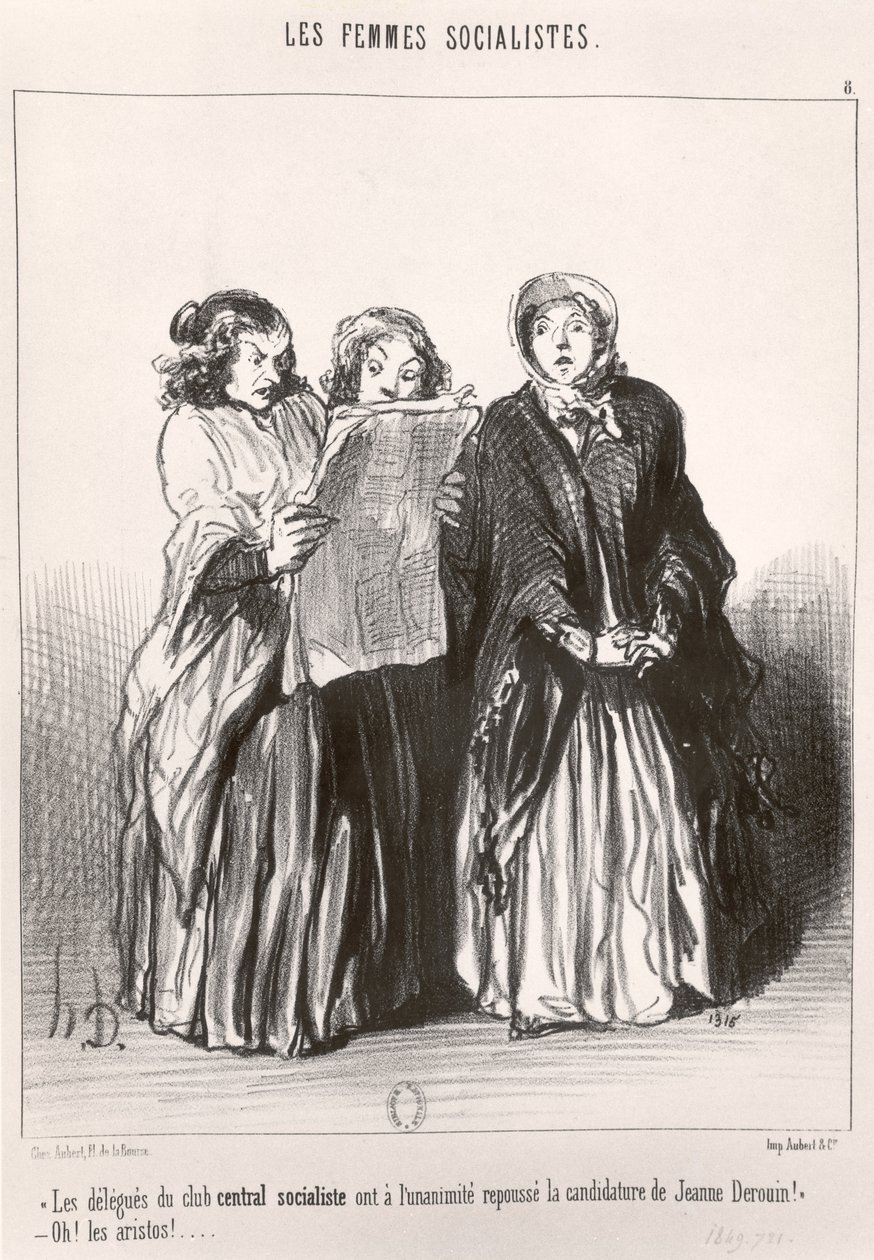 Le donne socialiste, 1849 da Honoré Daumier
