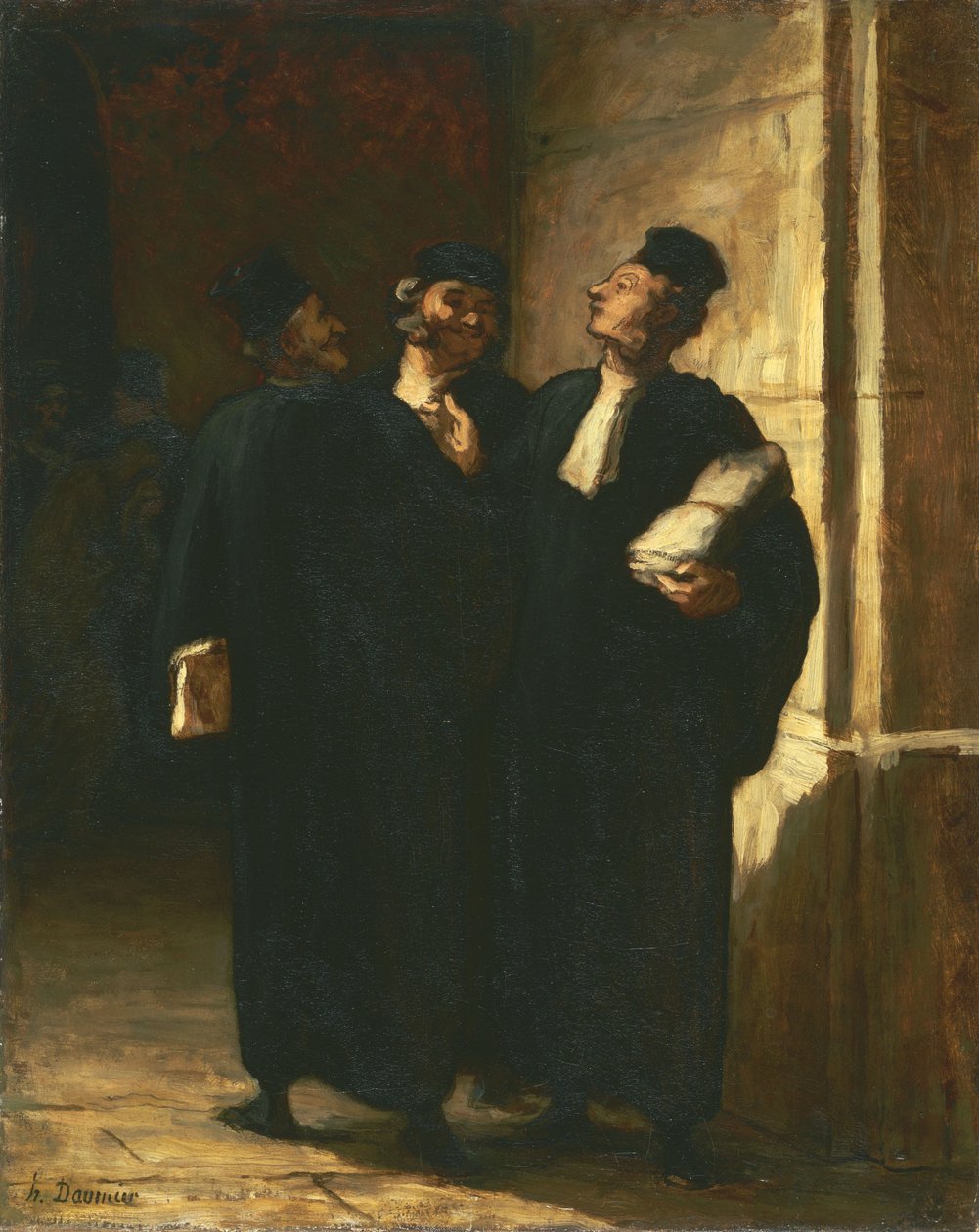 Tre avvocati da Honoré Daumier