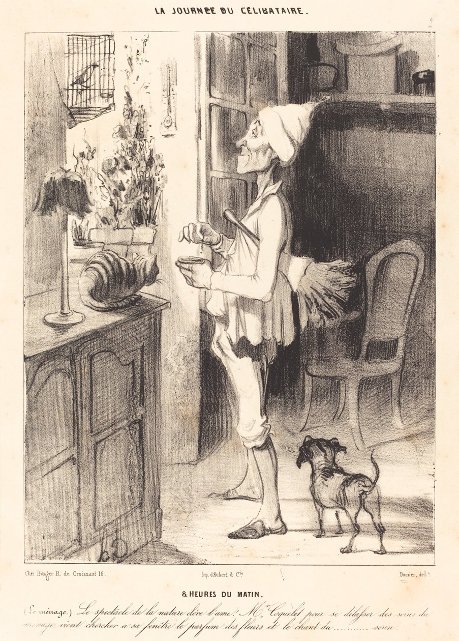8 ore del mattino da Honoré Daumier
