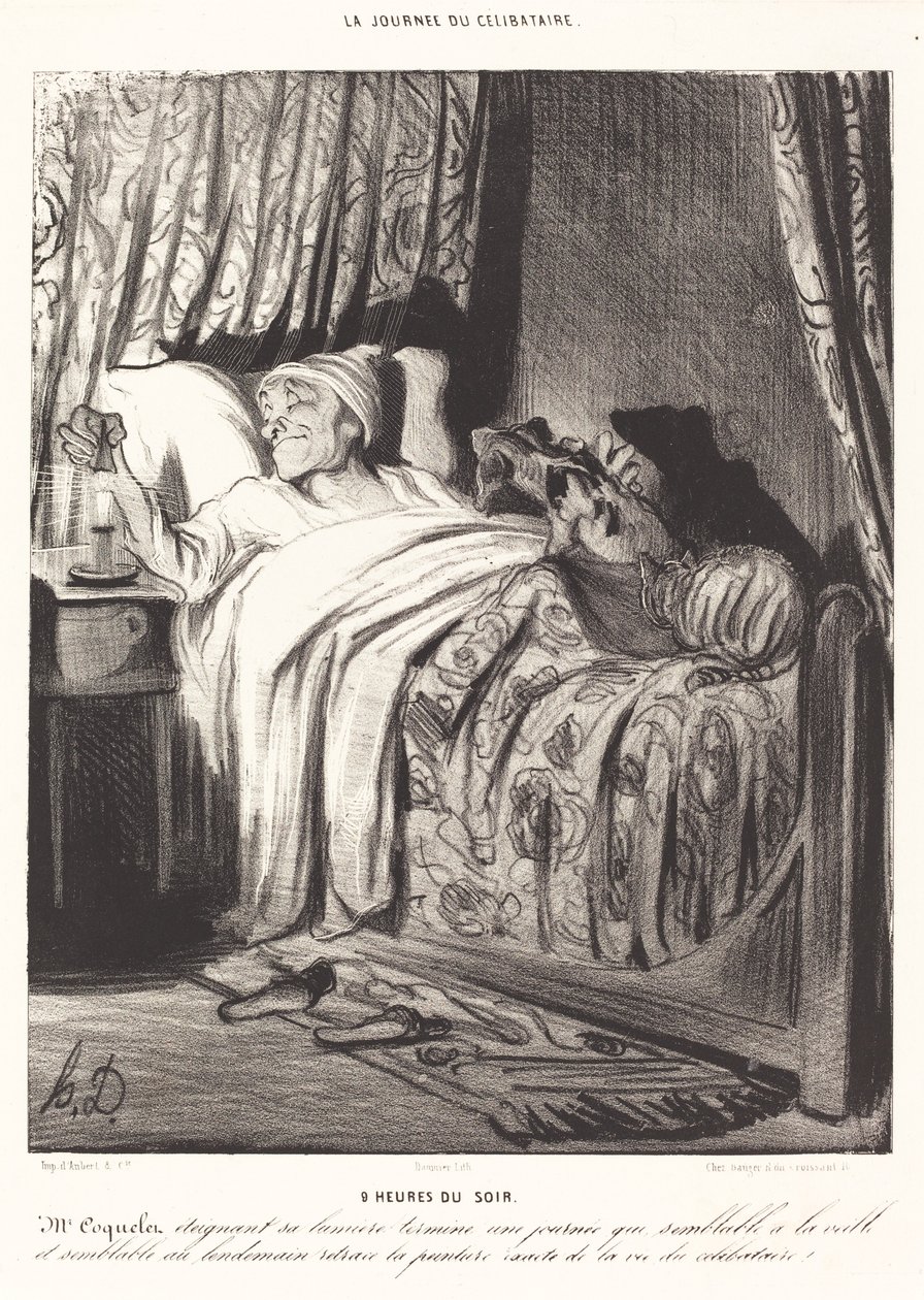 9 di sera da Honoré Daumier