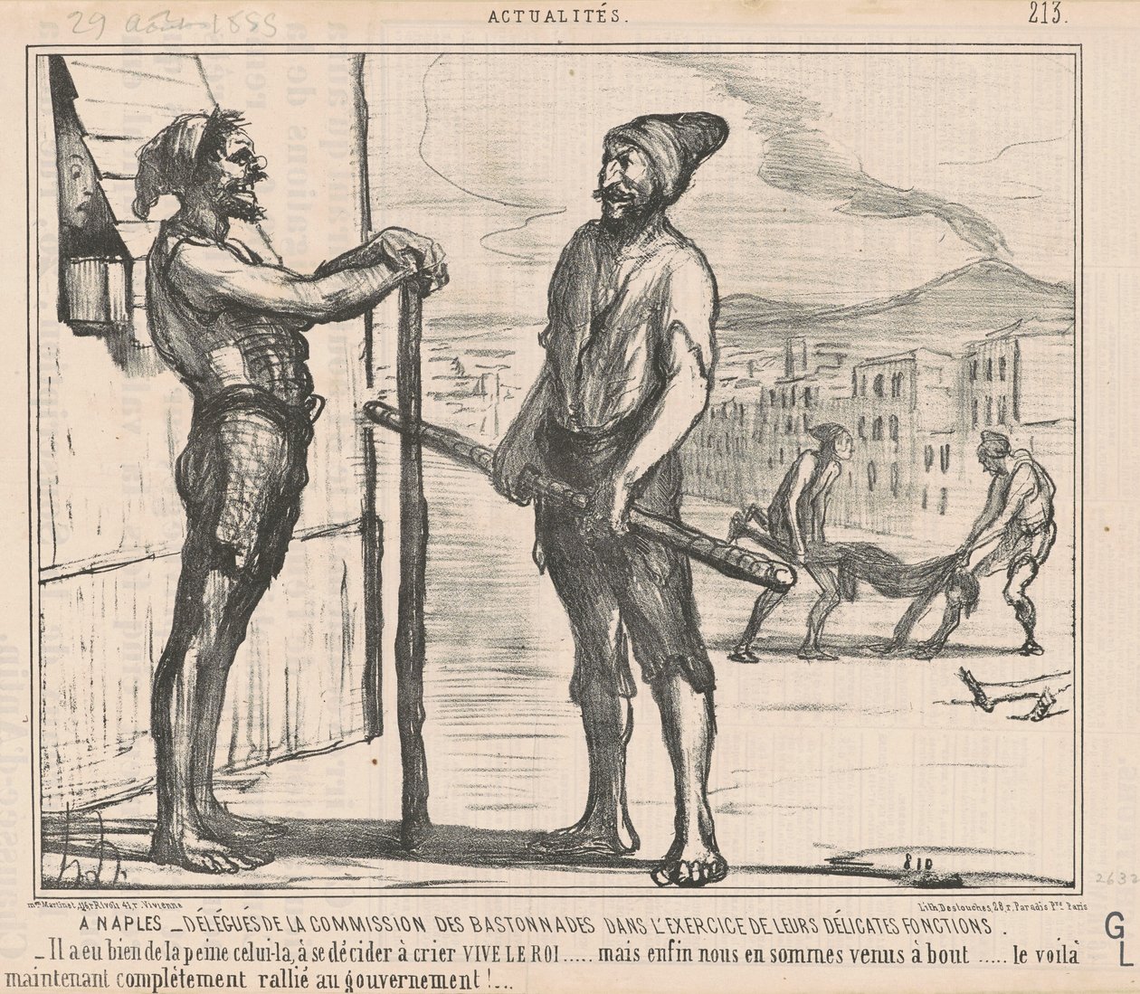 Delegati della commissione a Napoli da Honoré Daumier
