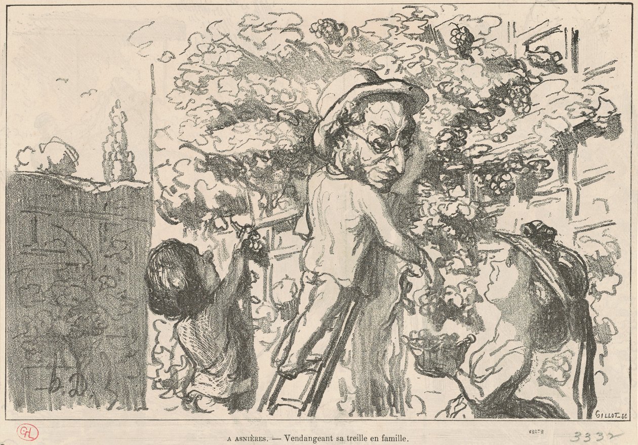 A Asnières da Honoré Daumier